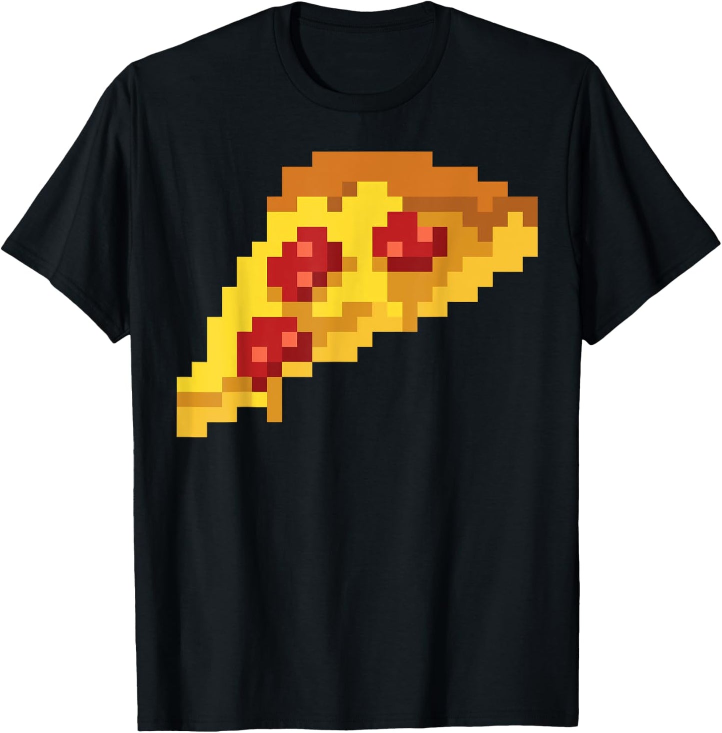 Pixel Pizza 80s Video Game Retro 8-bit Halloween Costume T-Shirt - T-Shirt | Black