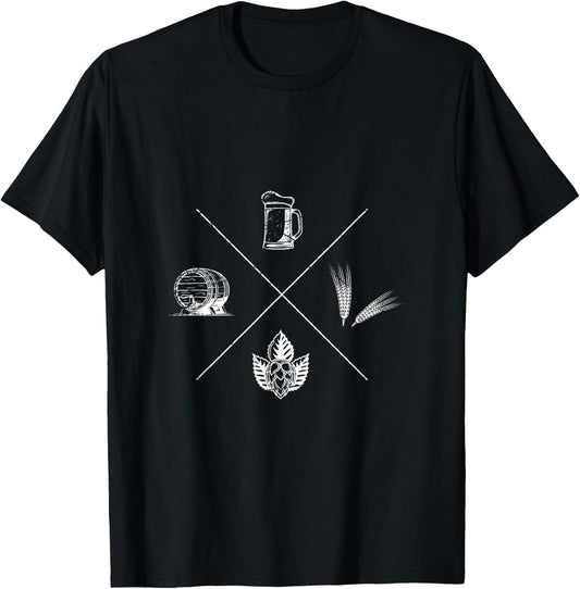 Brewing Home Brewery Craft Beer T-Shirt - T-Shirt | Black