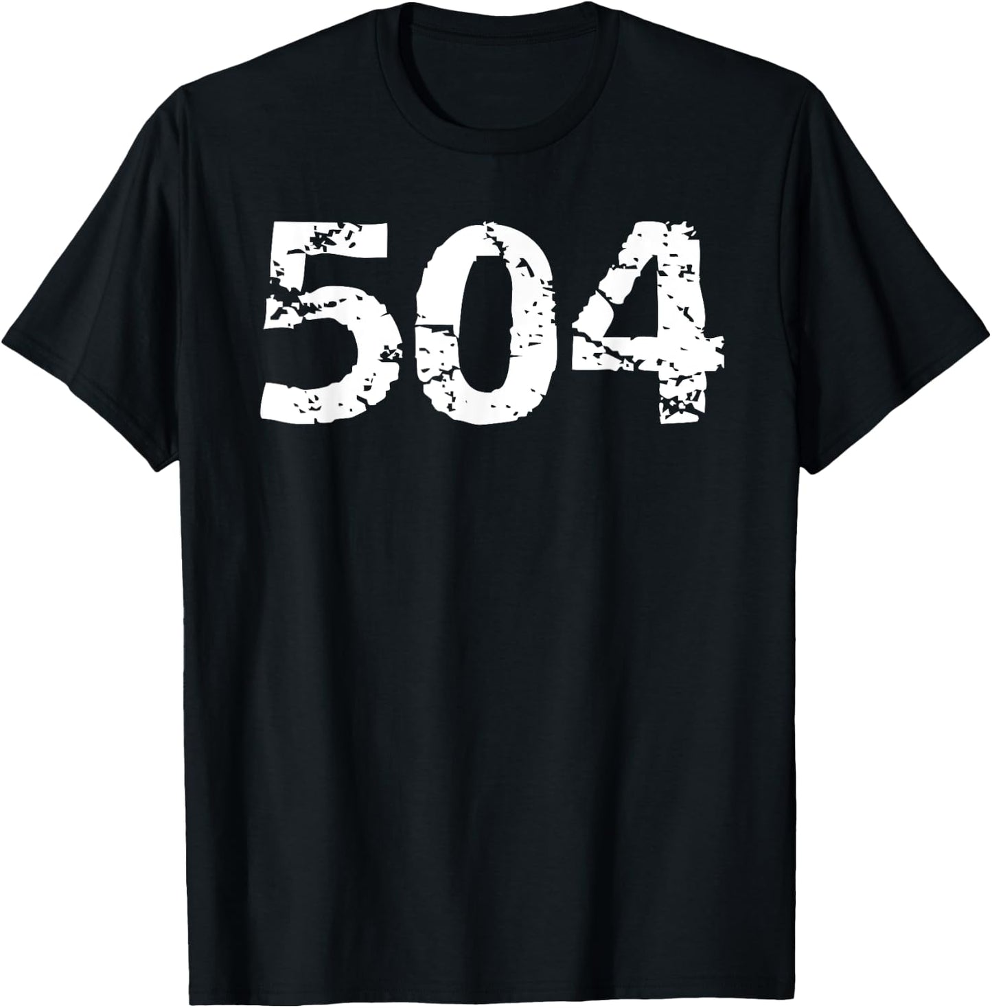 504 Area Code New Orleans Area Code Men's Louisiana Gift 504 T-Shirt - T-Shirt | Black