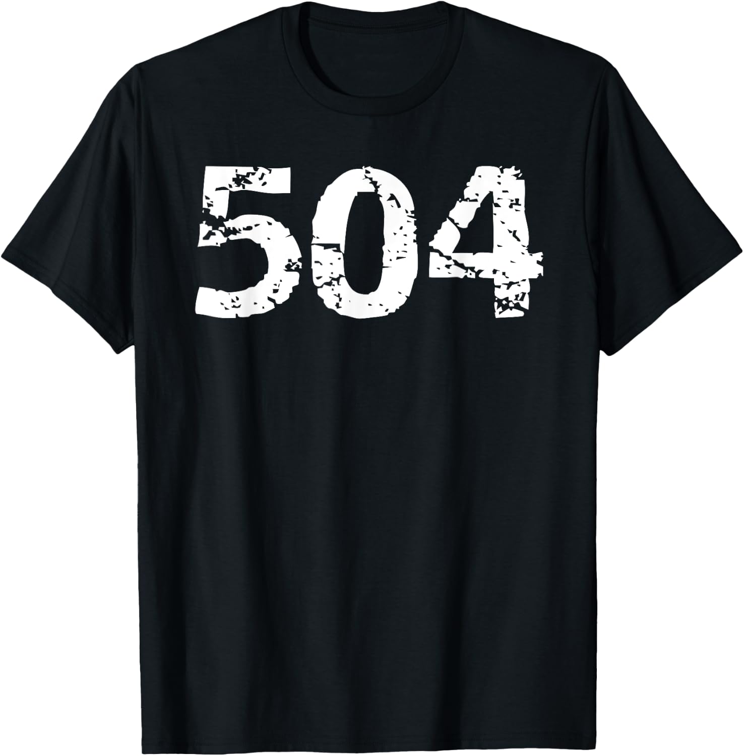 504 Area Code New Orleans Area Code Men's Louisiana Gift 504 T-Shirt - T-Shirt | Black