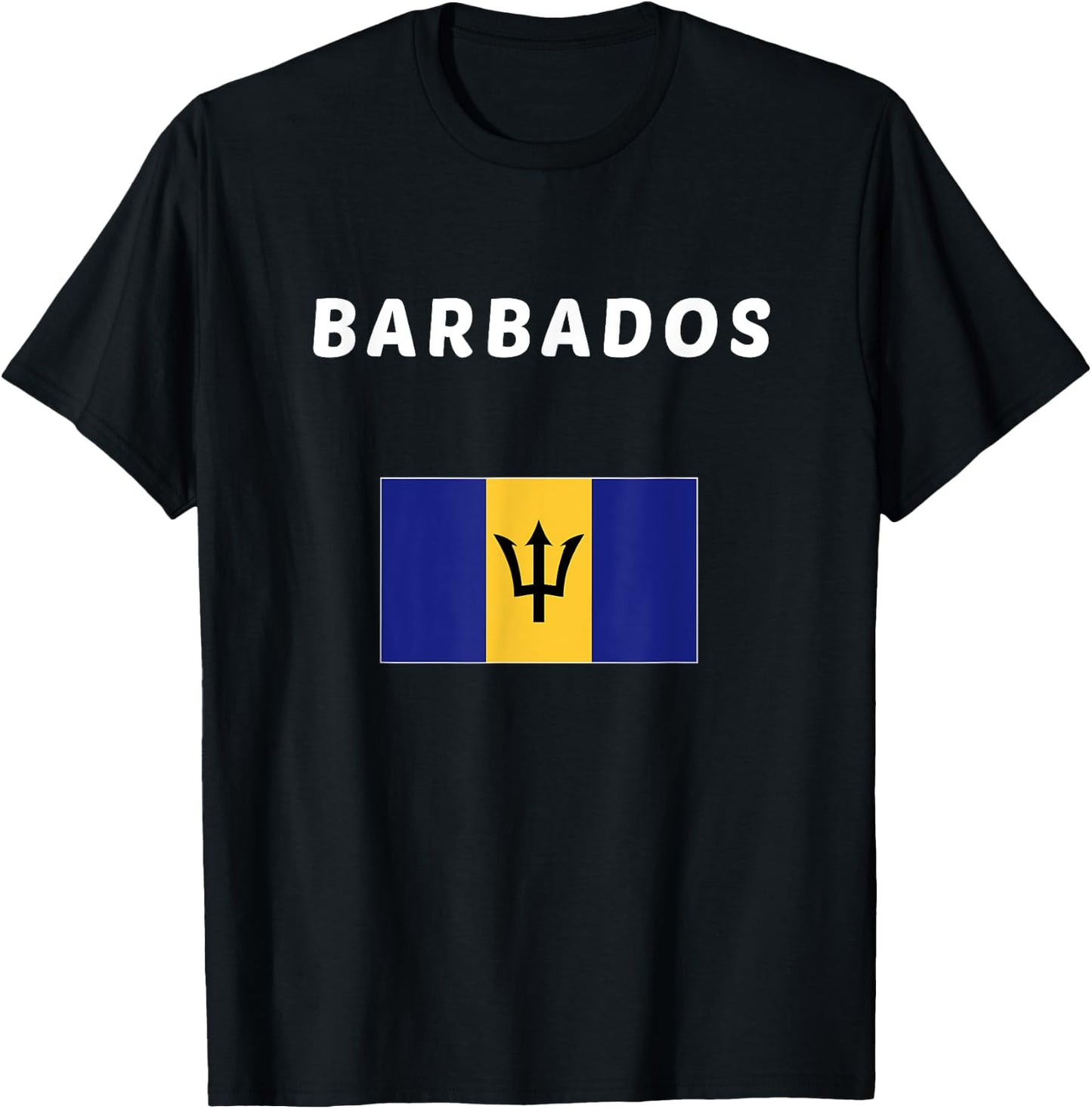 Barbados Flag souvenir Gift T-Shirt - T-Shirt | Black