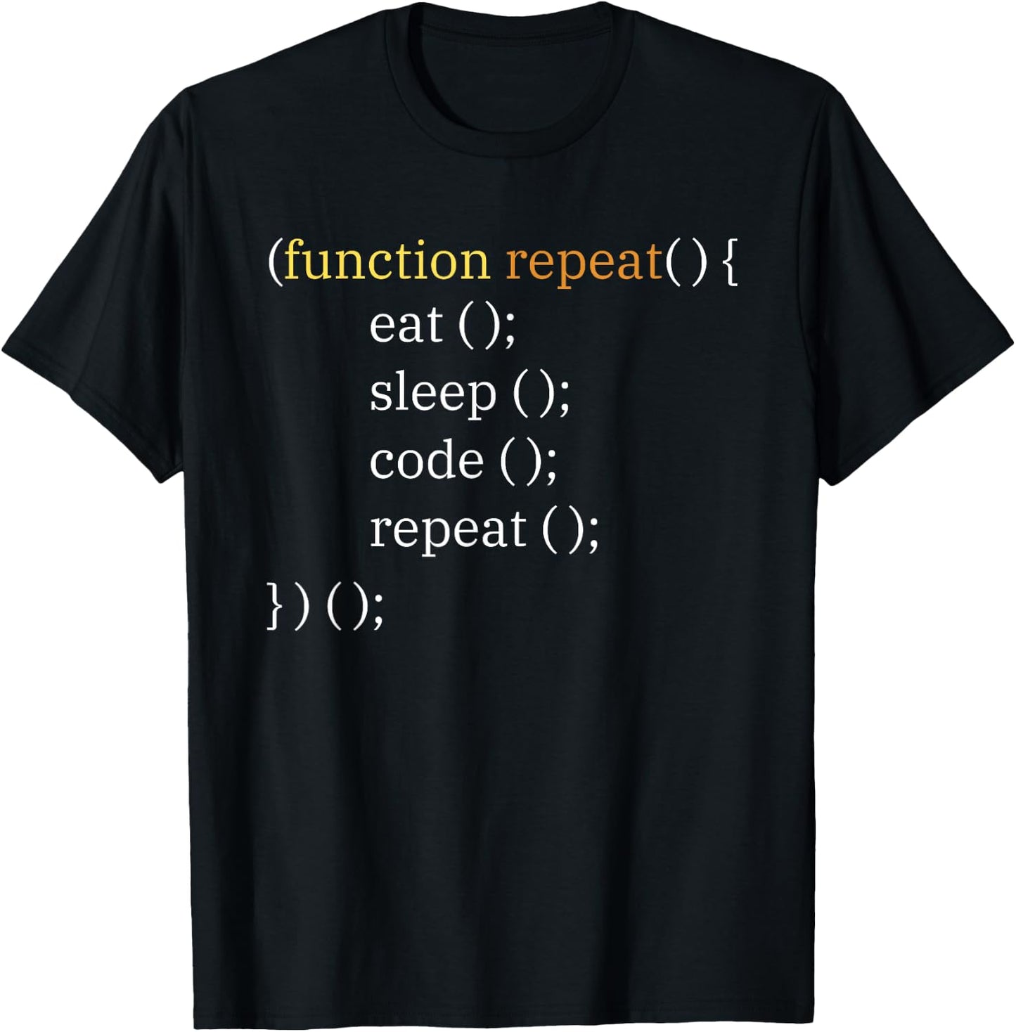 Eat Sleep Code - Funny Computer Science Programmer & Coding T-Shirt - T-Shirt | Black