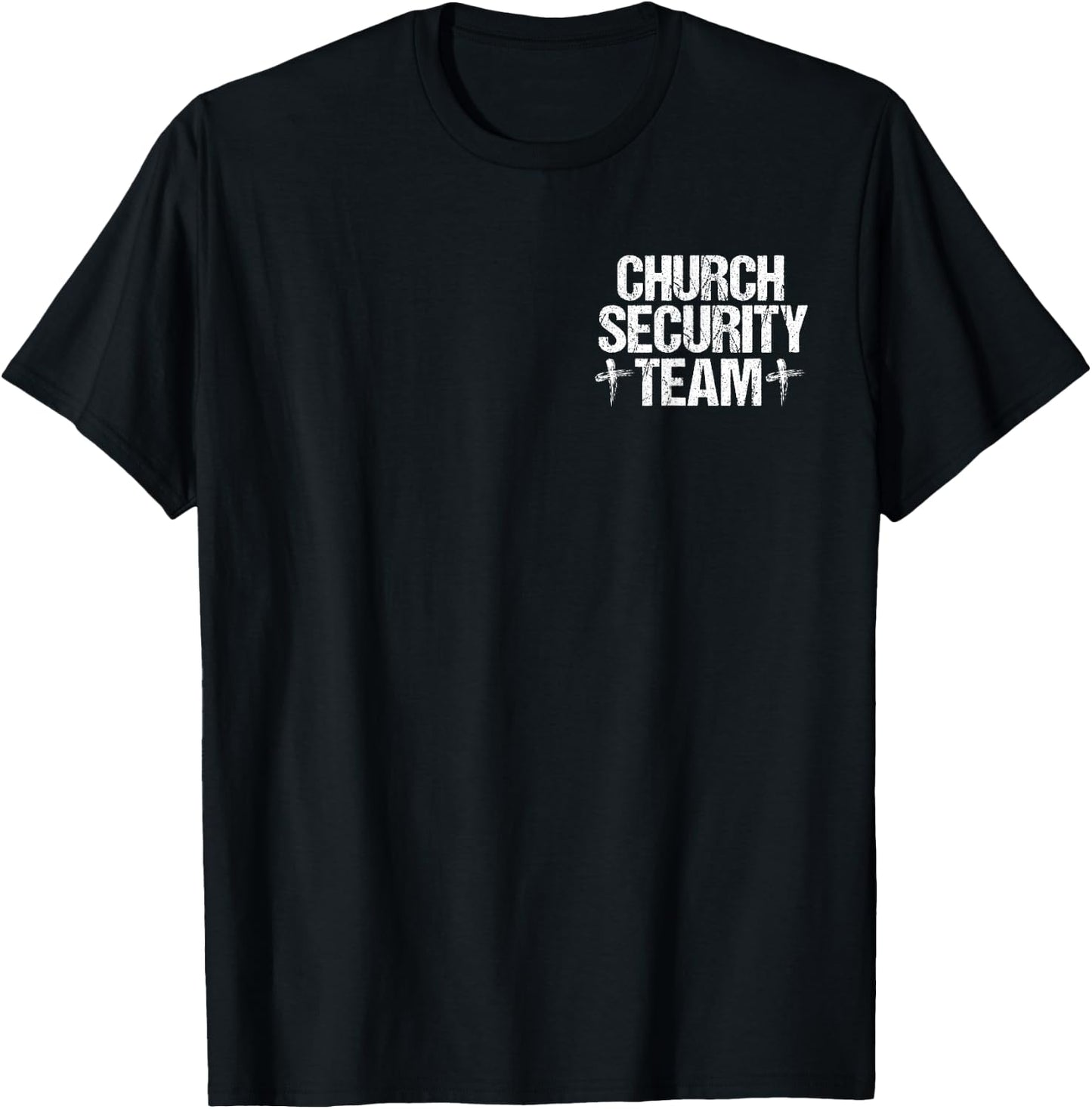 Church Security Team For Jesus Cross Gift Christian T-Shirt - T-Shirt | Black
