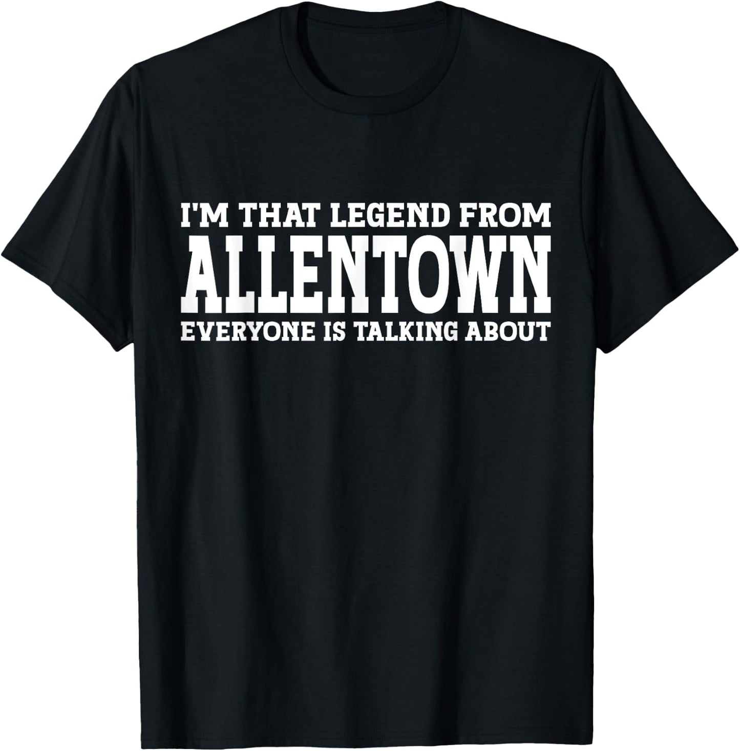 Allentown Hometown PA Pennsylvania Home Roots City Allentown T-Shirt - T-Shirt | Black