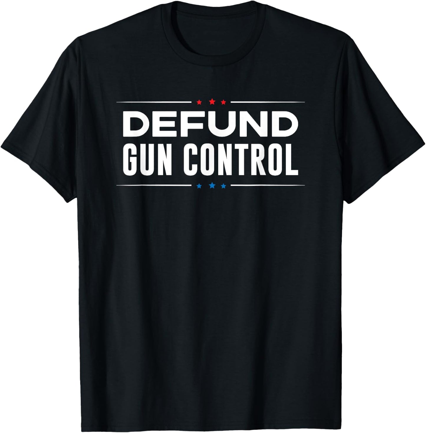 Defund Gun Control - 2A 2nd Amendment Pro Gun Gift T-Shirt - T-Shirt | Black