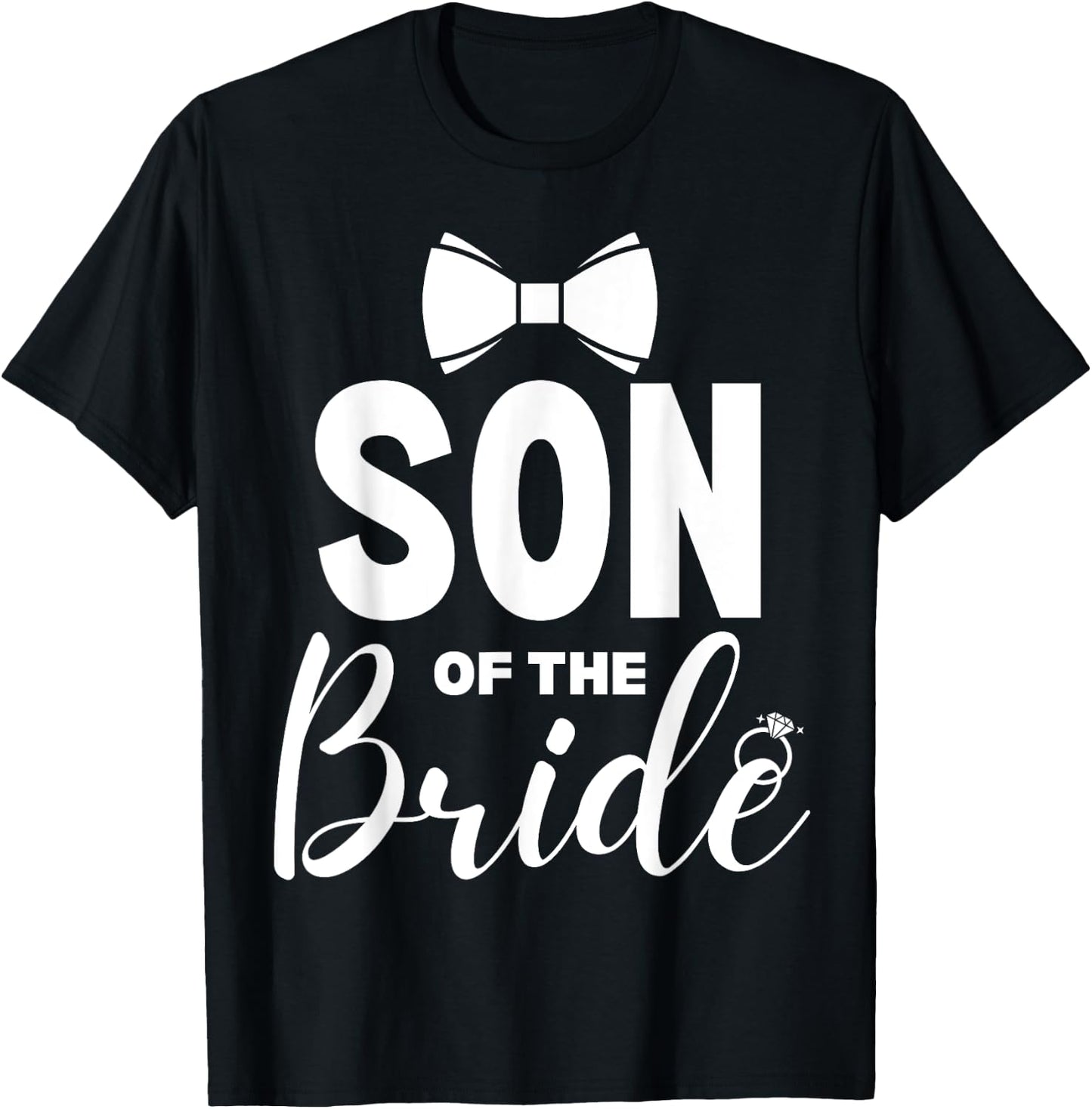 Son of the Bride Wedding Party Family Costume T-Shirt - T-Shirt | Black