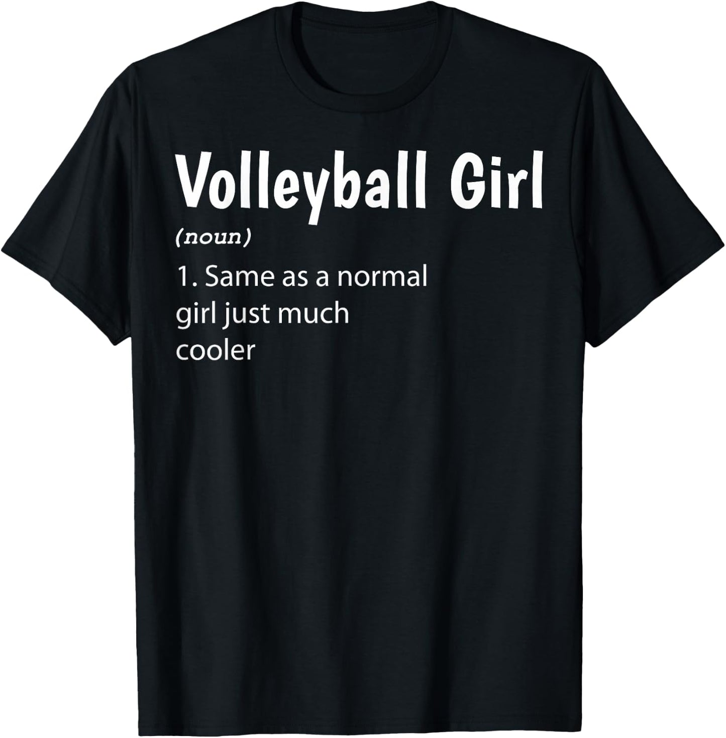 Volleyball Girl Definition Volleyball Girls T-Shirt - T-Shirt | Black