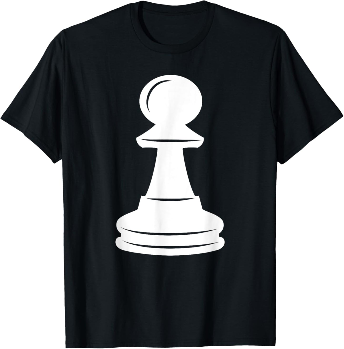White Pawn Chess Piece Halloween Group Costume Chess Club T-Shirt - T-Shirt | Black