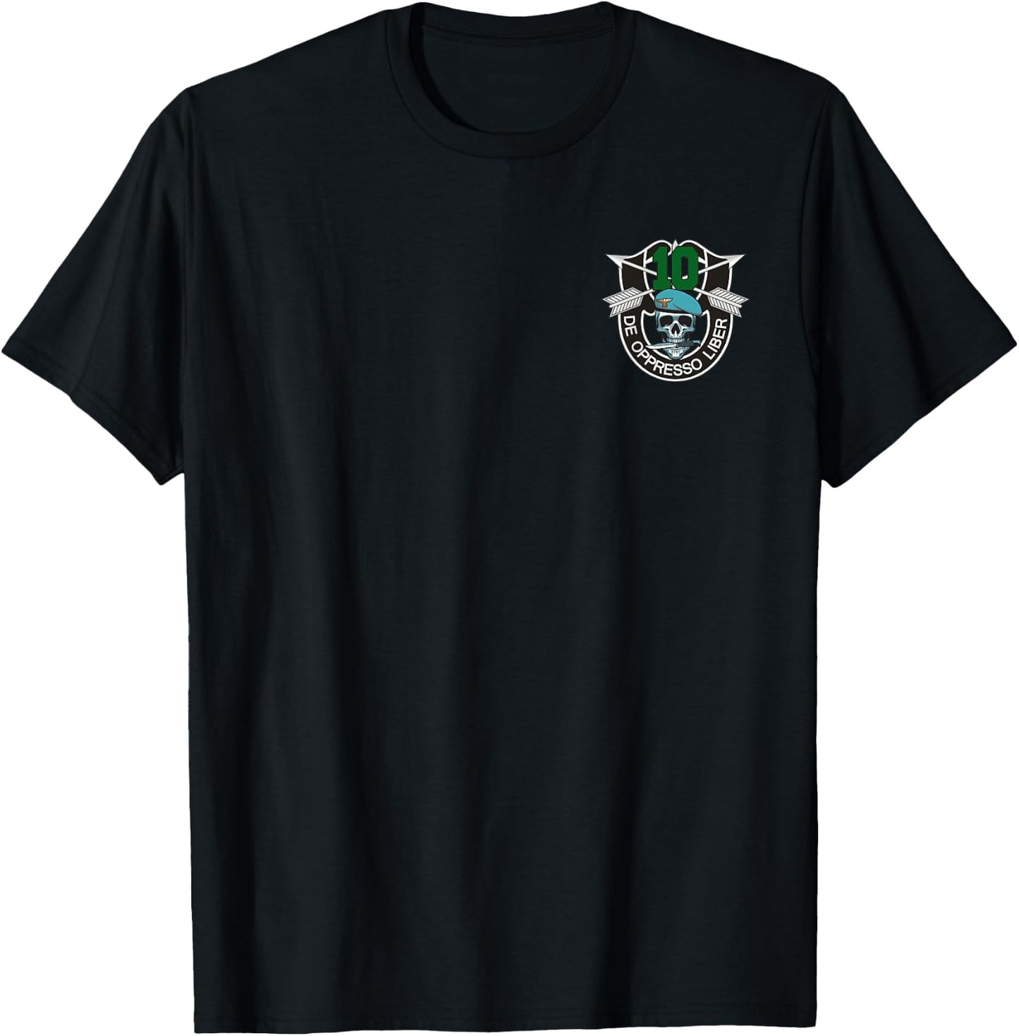 10th Special Forces Group 10th SFG Shirt - De Oppresso Liber T-Shirt - T-Shirt | Black