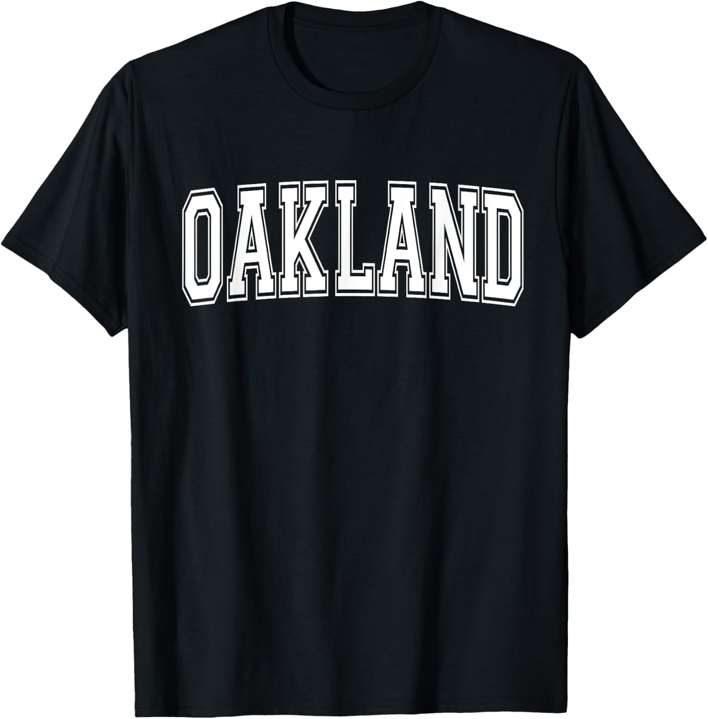 OAKLAND CA CALIFORNIA USA Vintage Sports Varsity Style T-Shirt - T-Shirt | Black