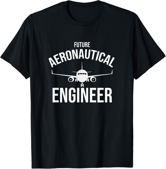 Future Aeronautical Engineer Mechanic Aircraft Aeronautical T-Shirt - T-Shirt | Black