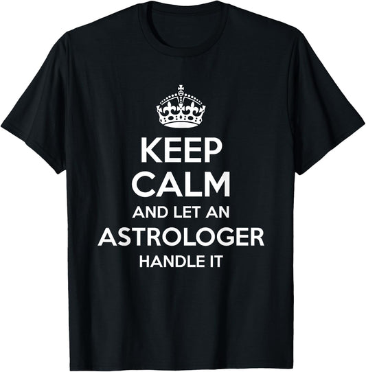 ASTROLOGER Gift Funny Job Title Profession Birthday Worker T-Shirt - T-Shirt | Black