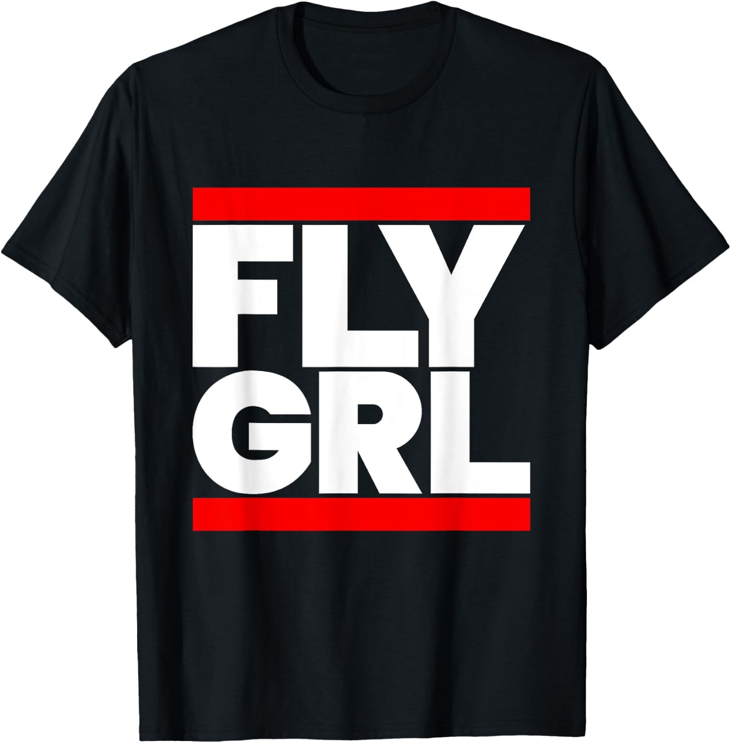 Fly Grl Shirt, Run Fly Grl T-Shirt - T-Shirt | Black