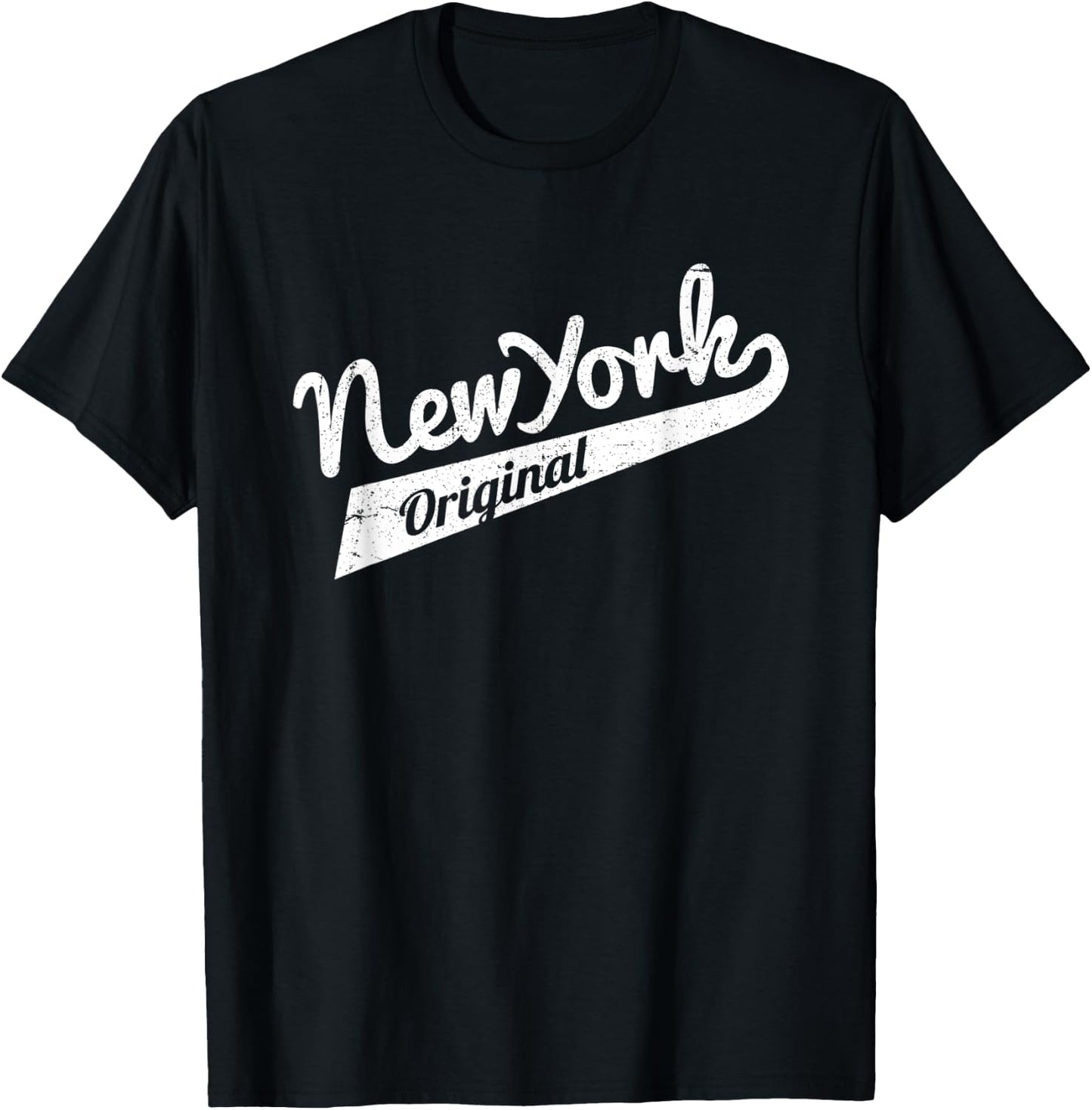 Vintage New York Original Men Women Jersey Style T-Shirt - T-Shirt | Black
