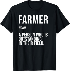 Funny Dairy Farmer Gift Local Farming Men Women Boys Girls T-Shirt - T-Shirt | Black