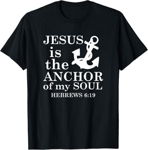 Jesus is the Anchor of my Soul T-Shirt - T-Shirt | Black