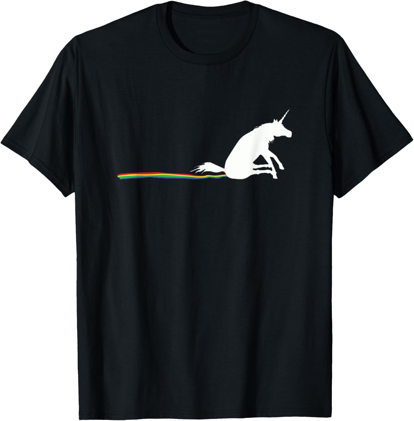 Unicorn Trail Rainbow Poop T-Shirt - T-Shirt | Black