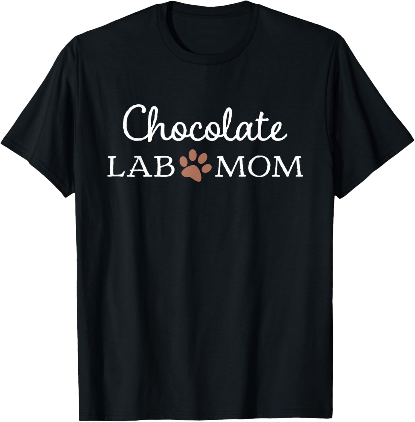 Funny Chocolate Lab Mom Women Labrador Retriever Mama T-Shirt - T-Shirt | Black