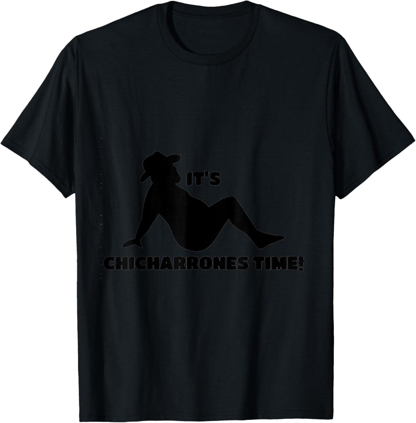Vibin Cowboy Chicharrones Time , Small, Grey T-Shirt - T-Shirt | Black