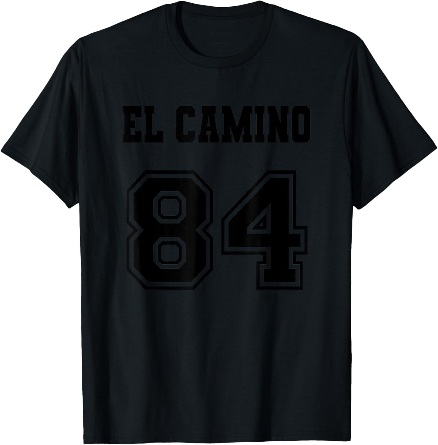 Jersey Style El Camino 84 1984 Old School Muscle Pickup Car T-Shirt - T-Shirt | Black