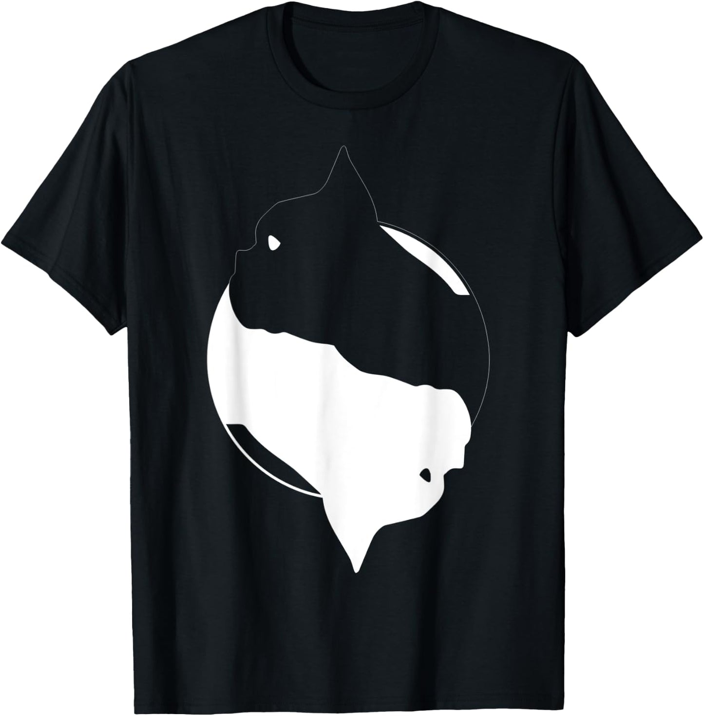 Yin Yang French Bulldog Funny Frenchie Symbol Meditation T-Shirt - T-Shirt | Black