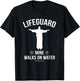 Christian group gift Lifeguard mine walks on water T-Shirt - T-Shirt | Black
