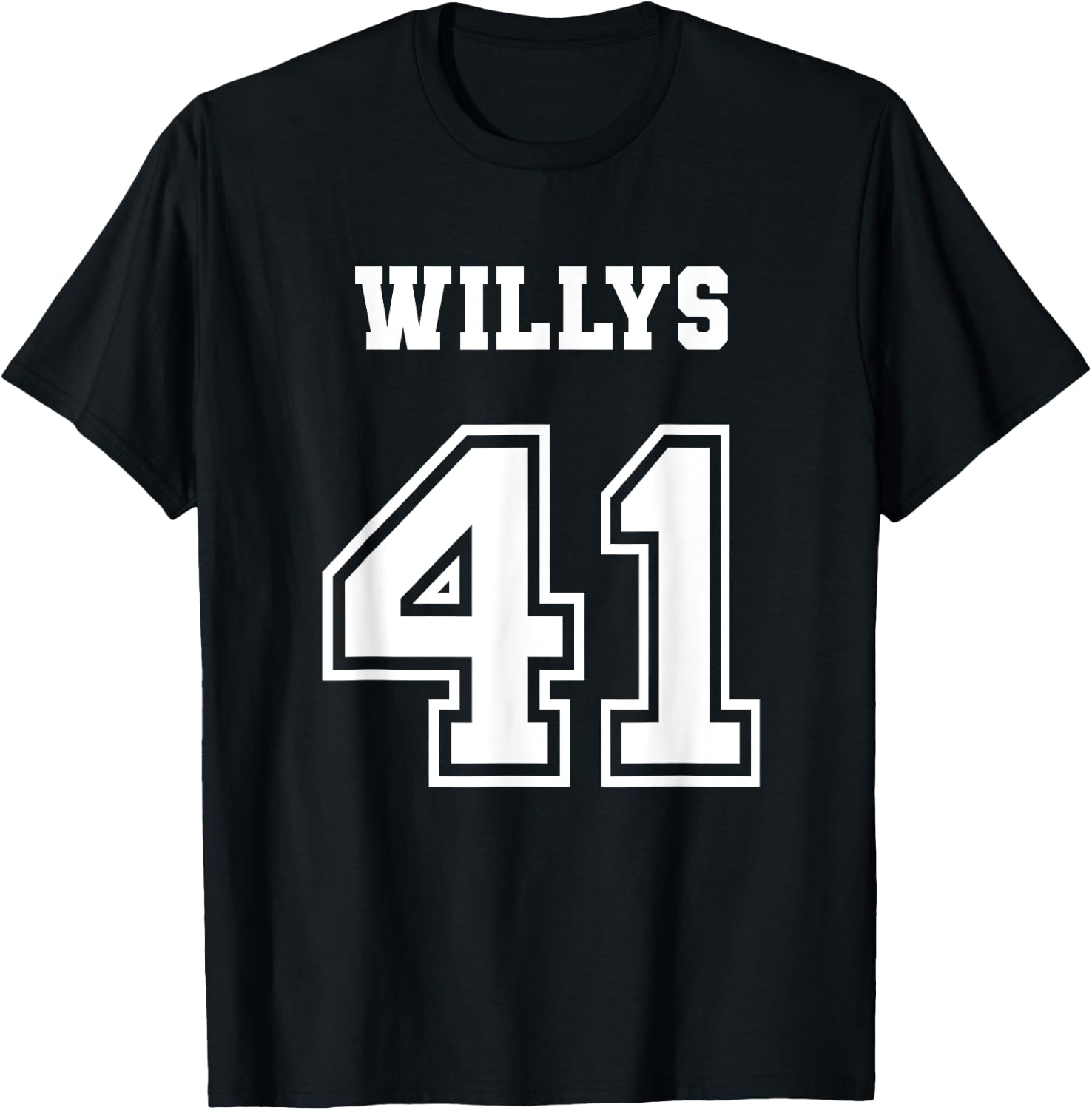 Jersey Style 41 1941 Willys 4x4 Vintage MB Army Truck Car T-Shirt - T-Shirt | Black