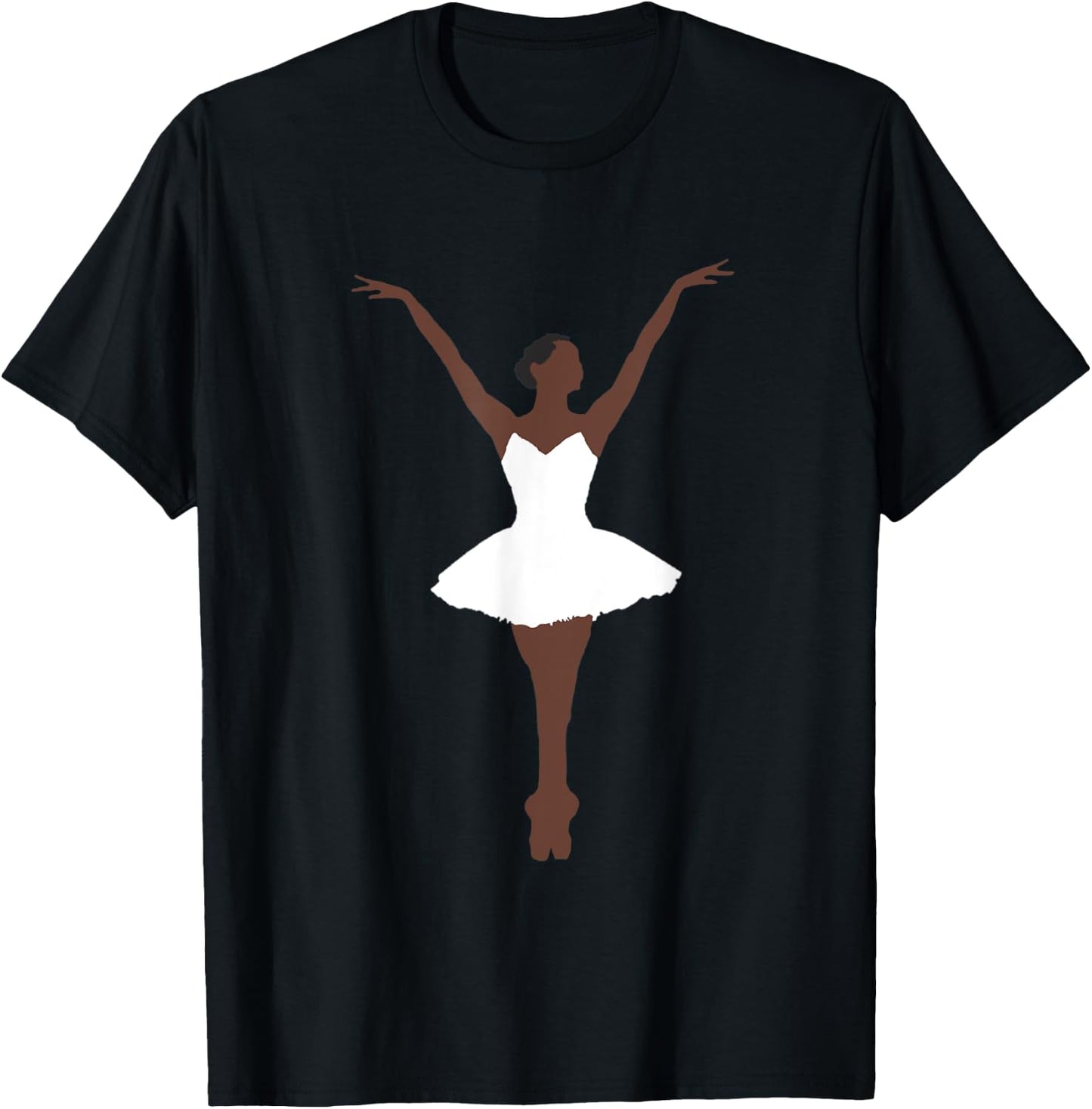 Black and Brown Ballerina T-Shirt - T-Shirt | Black