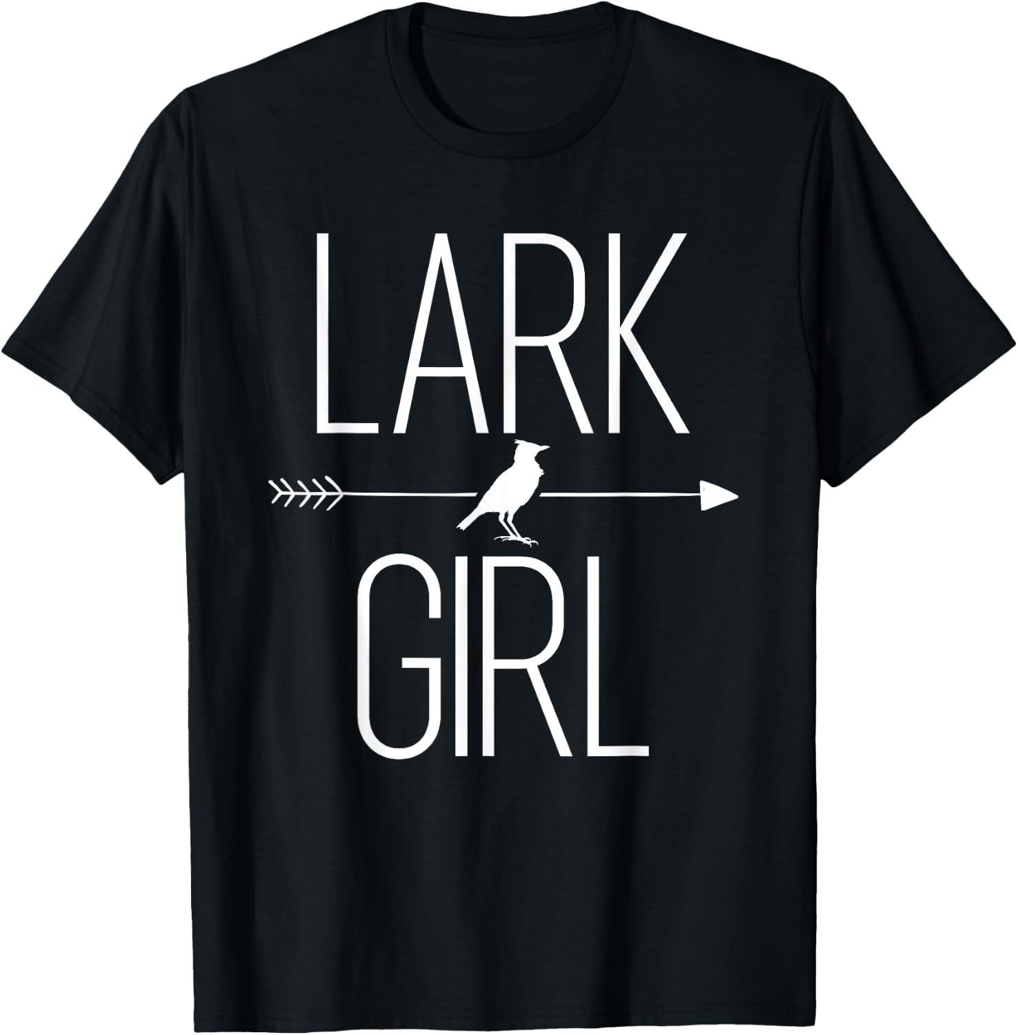 Lark Girl Gift Passerine Bird Lover T-Shirt - T-Shirt | Black