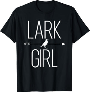 Lark Girl Gift Passerine Bird Lover T-Shirt - T-Shirt | Black