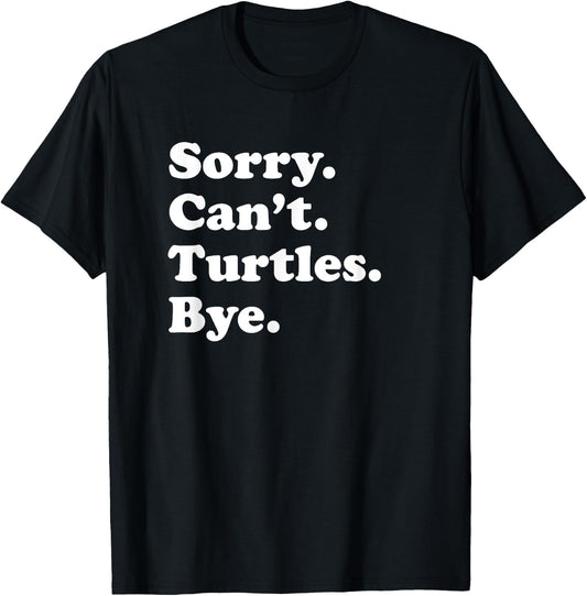 Funny Turtles Gift Women Boys or Girls T-Shirt - T-Shirt | Black