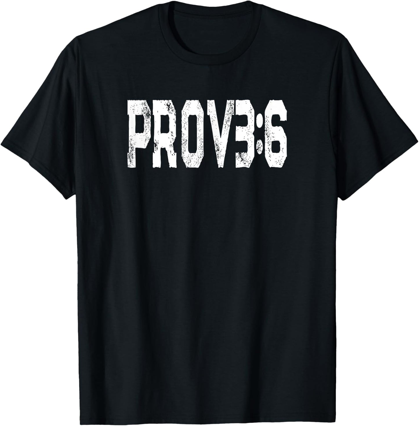 Favorite Bible Verse Proverbs 3 6 God Straight Paths T-Shirt - T-Shirt | Black
