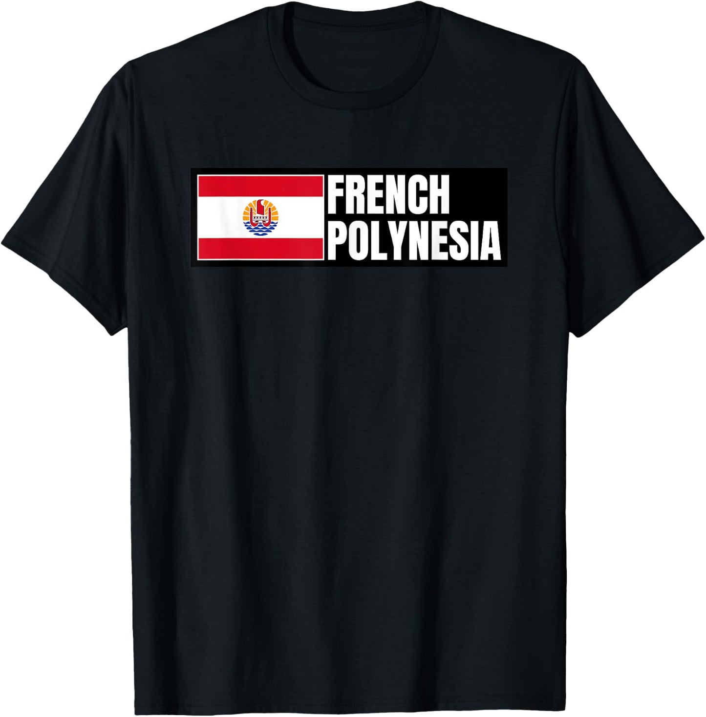 French Polynesia Flag T-Shirt - T-Shirt | Black