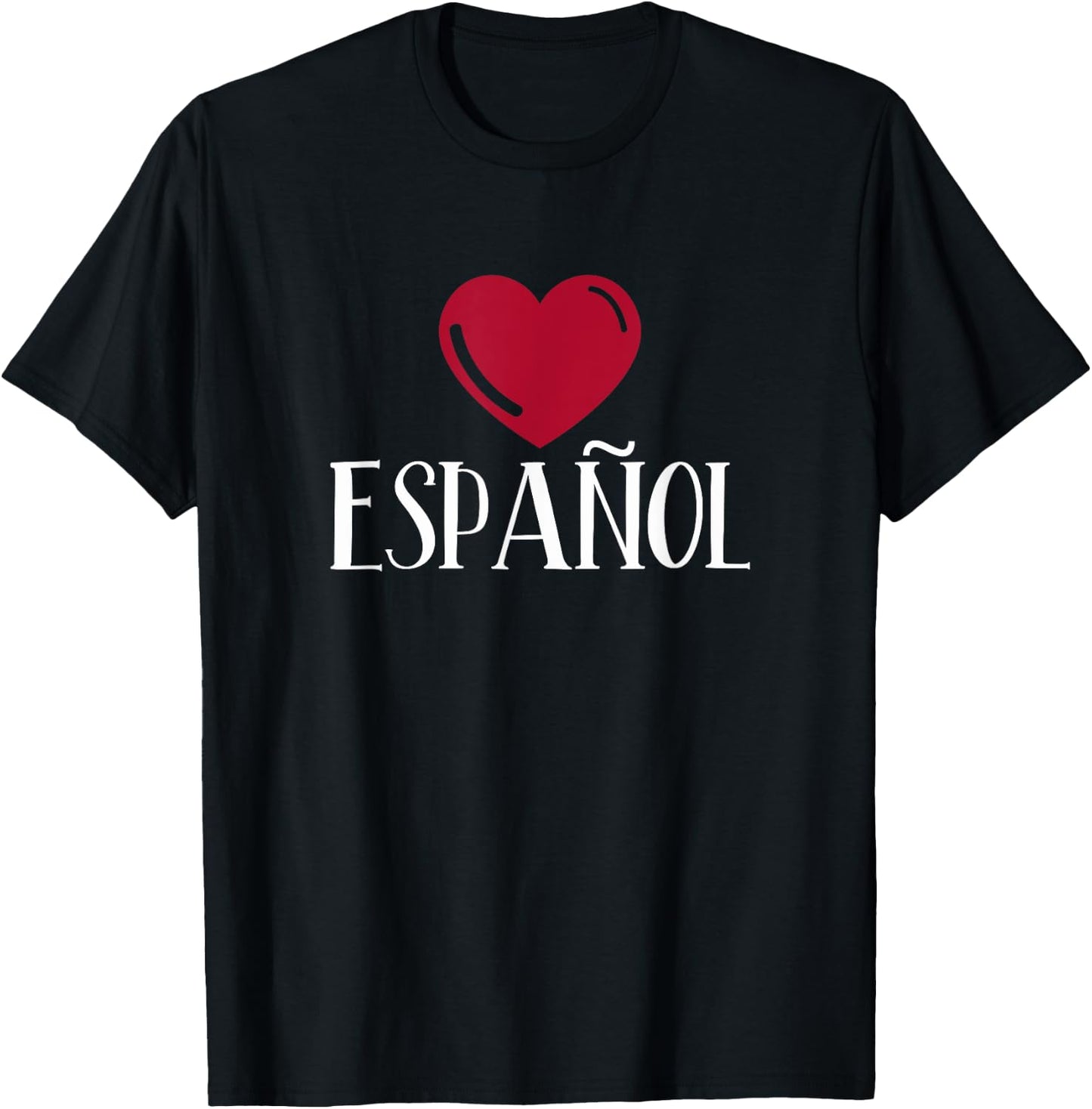 I Love Espanol Heart - Spanish Language Teacher or Student Women Kids T-Shirt - T-Shirt | Black