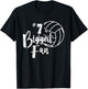 Seven 7 Biggest Fan Shirt Volleyball Mom Volleyball Dad T-Shirt - T-Shirt | Black