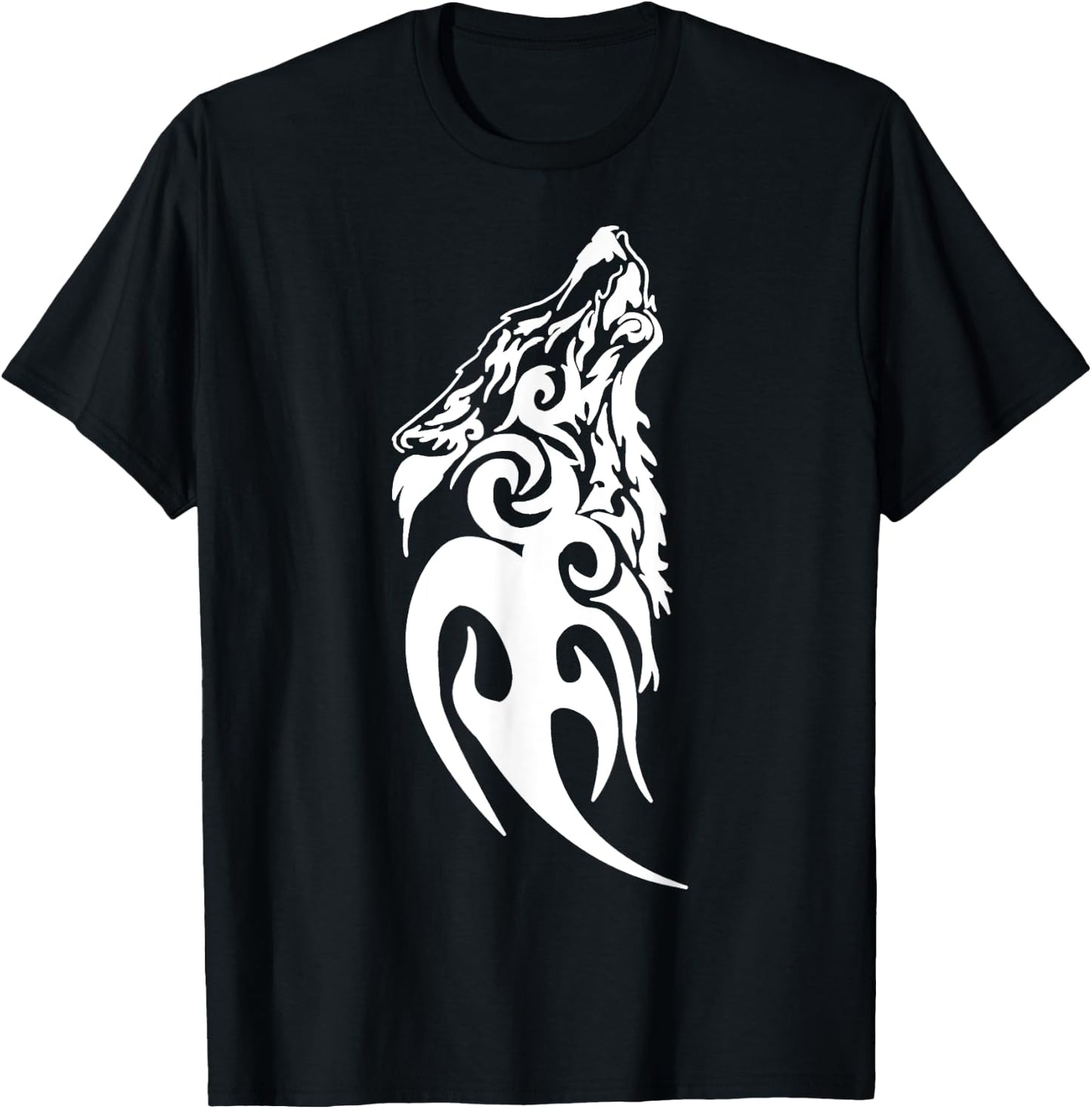 Fenrir Wolf Nordic Symbol Rune Thor Odin Norsemen Viking T-Shirt - T-Shirt | Black