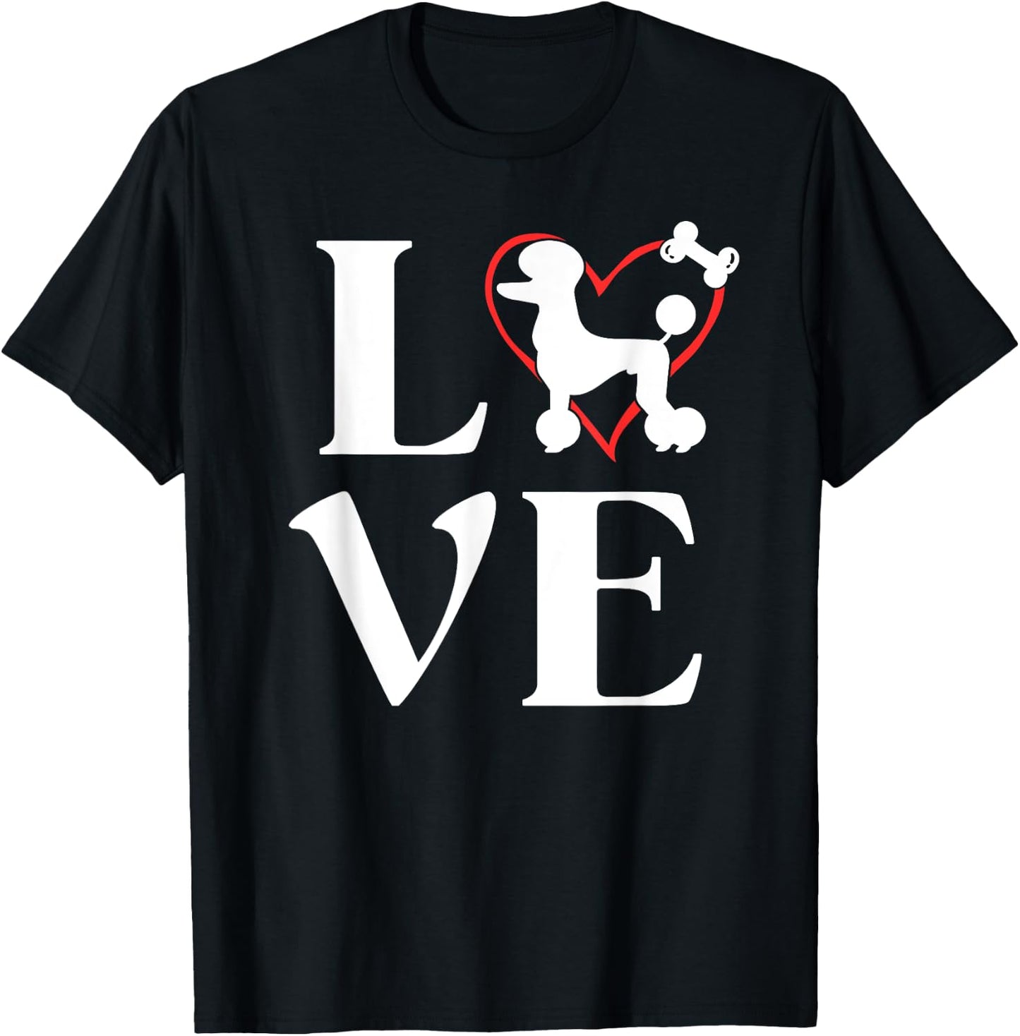 Poodle Gifts Love Dogs Dog Mama T-Shirt - T-Shirt | Black