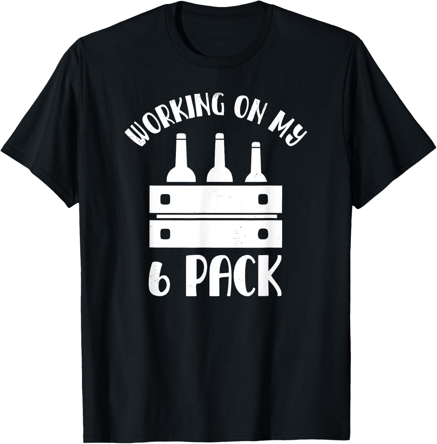 Funny 6 Pack Beer Shirt , Dad, Papa T-Shirt - T-Shirt | Black