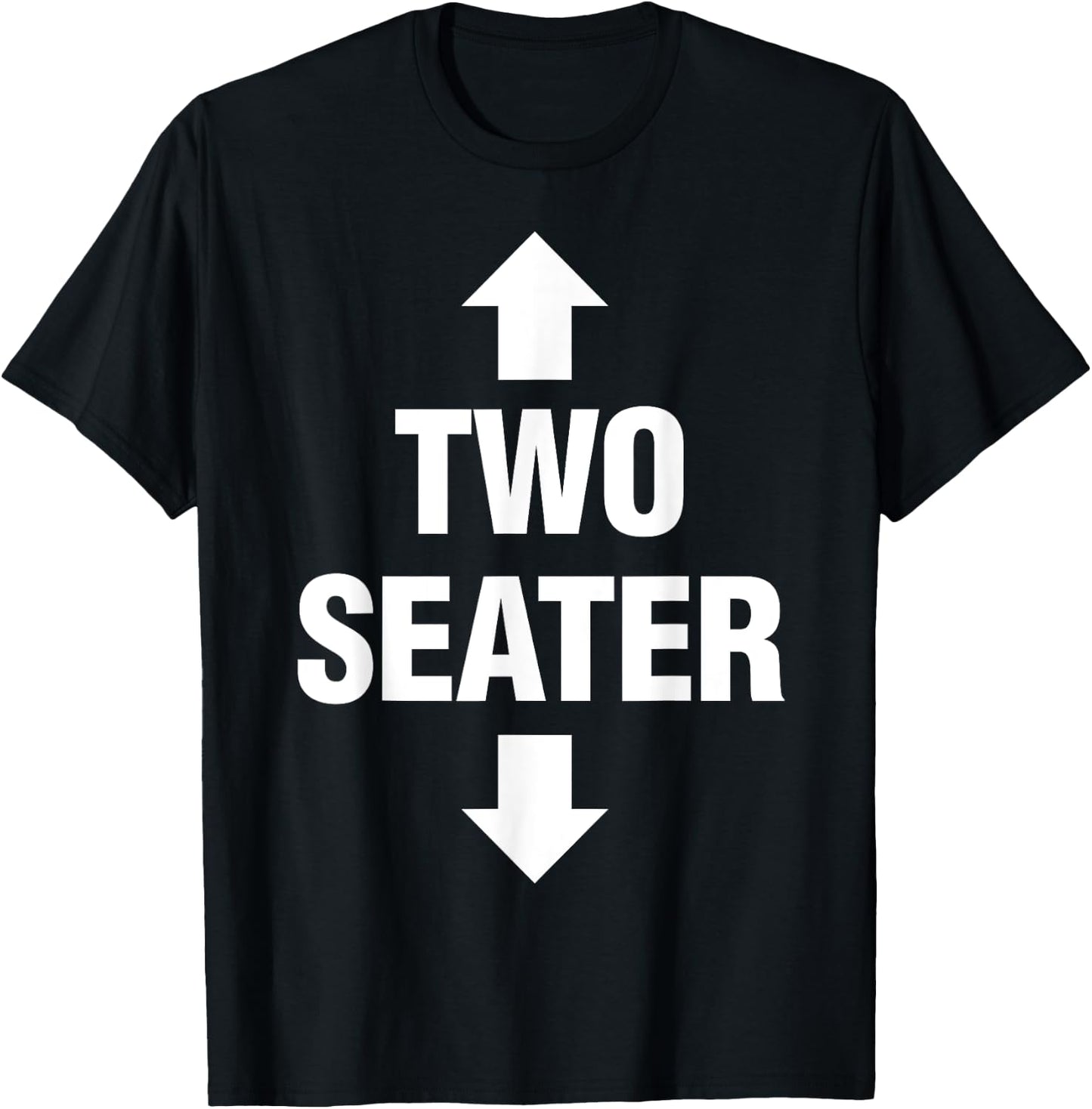 Two Seater Shirt Men's Adult Fetish Swinger Polygamy Gift T-Shirt - T-Shirt | Black