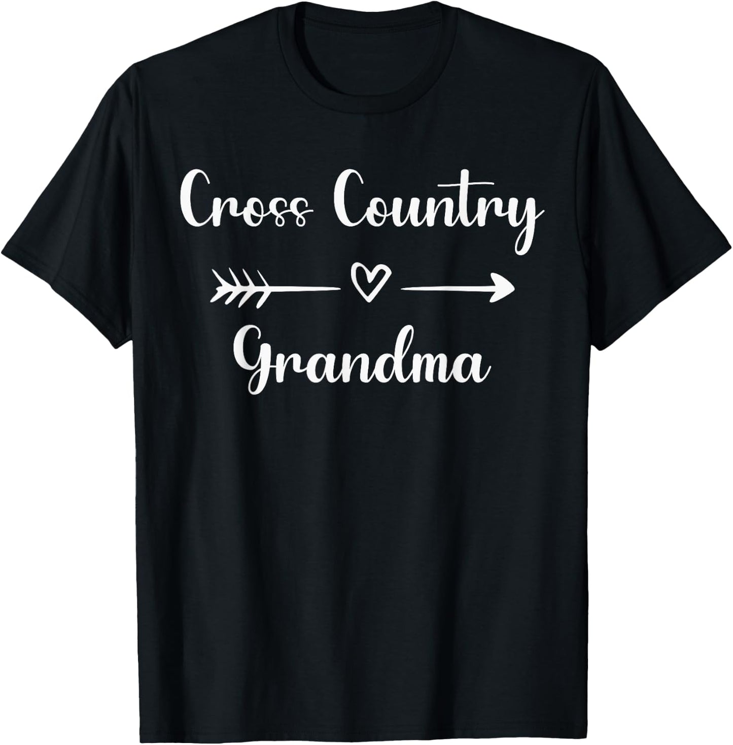 Cross Country Grandma Nana XC Sport Lover Mothers Day Gift T-Shirt - T-Shirt | Black