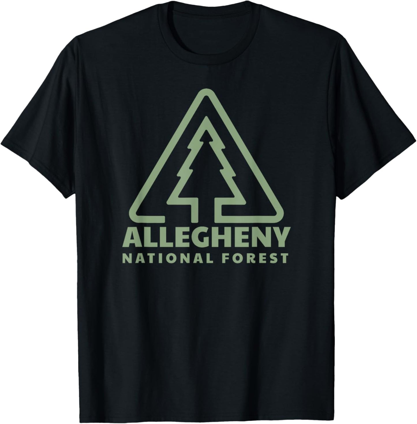 Allegheny National Forest Pennsylvania Trail Head T-Shirt - T-Shirt | Black