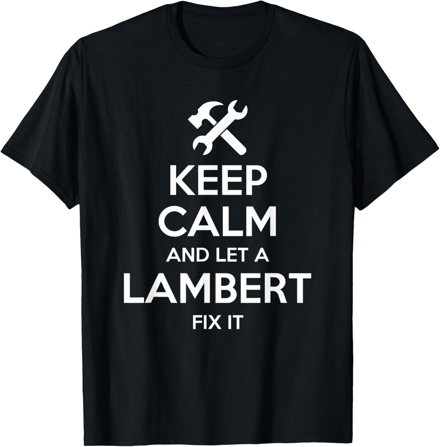 LAMBERT Funny Surname Birthday Family Tree Reunion Gift T-Shirt - T-Shirt | Black