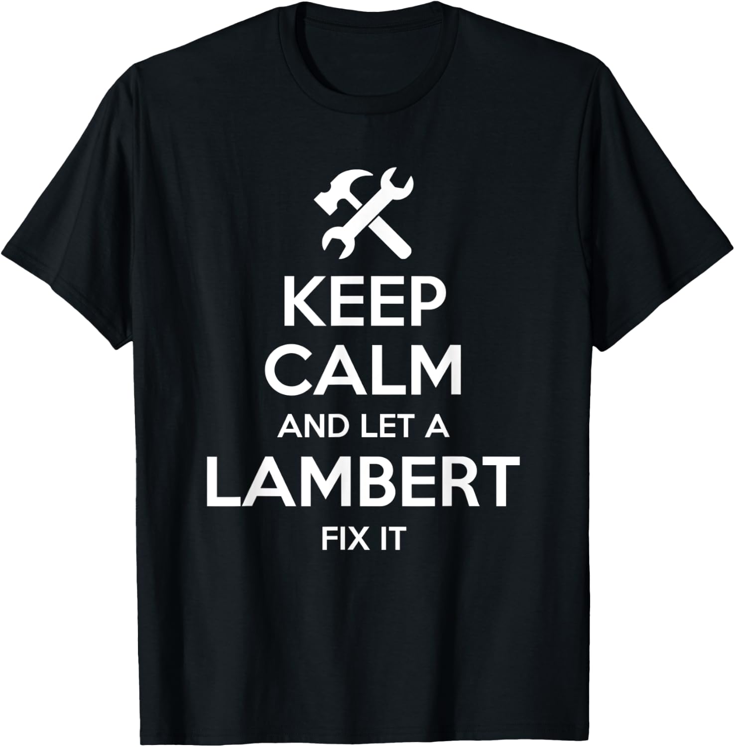 LAMBERT Funny Surname Birthday Family Tree Reunion Gift T-Shirt - T-Shirt | Black
