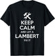LAMBERT Funny Surname Birthday Family Tree Reunion Gift T-Shirt - T-Shirt | Black