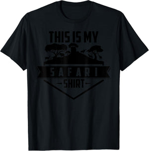 This Is My Safari Shirt | Cute South Africa Trip Funny Gift T-Shirt - T-Shirt | Black
