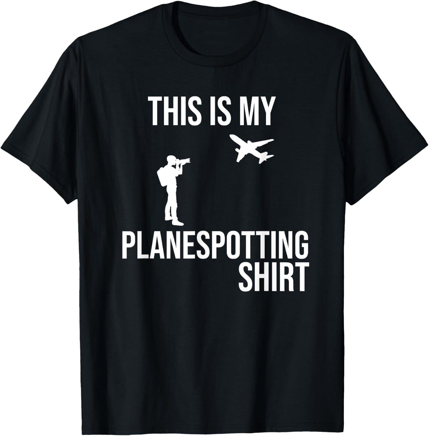 My Planespotting Shirt Planespotter Aviation Photographer T-Shirt - T-Shirt | Black