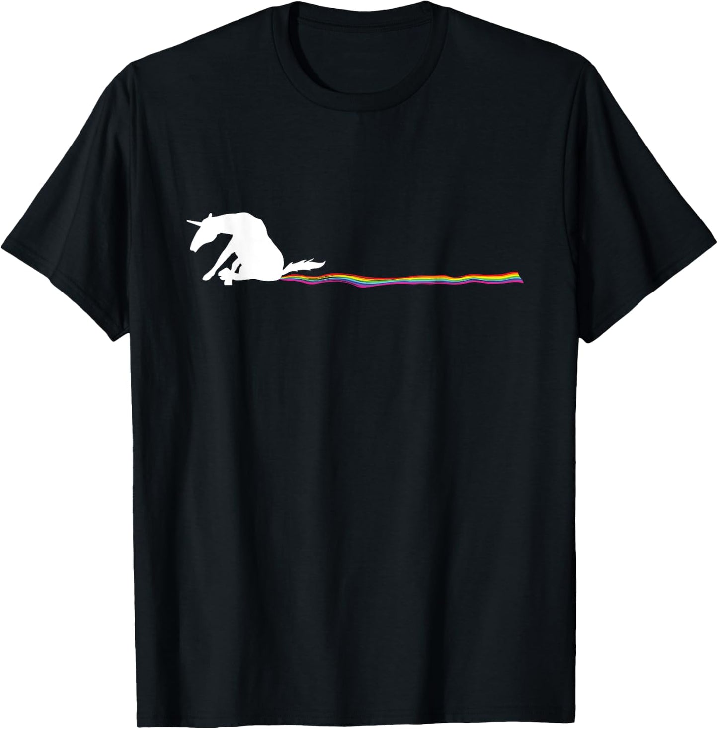 Funny unicorn dog rainbow track Women T-Shirt - T-Shirt | Black