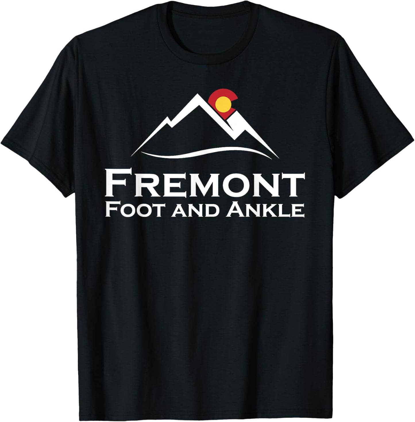 Fremont Foot & Ankle White Logo T-Shirt - T-Shirt | Black