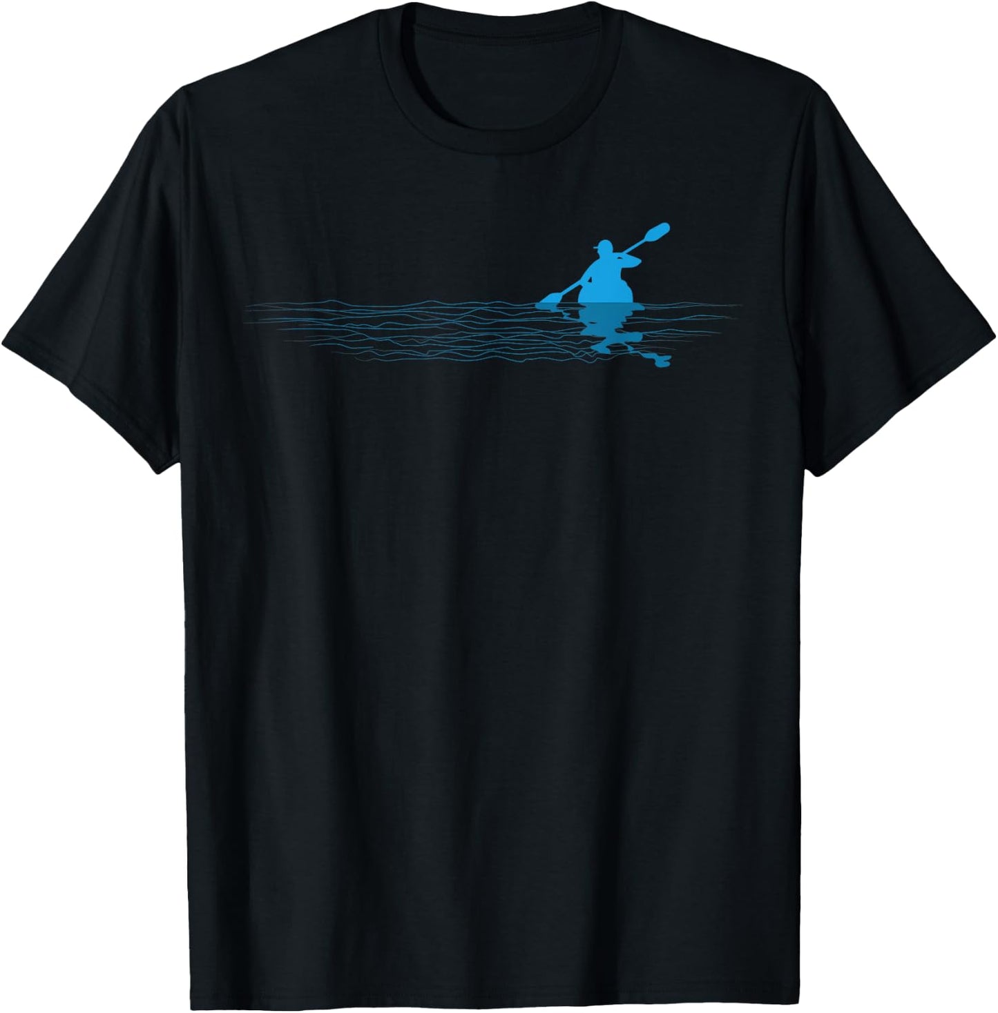 Kayak Love Kayaking Paddle Kayaker Paddling Outdoor T-Shirt - T-Shirt | Black