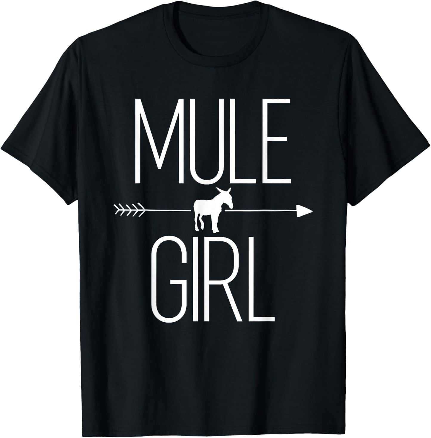 Mule Girl Gift Donkey Horse Hybrid Lover T-Shirt - T-Shirt | Black